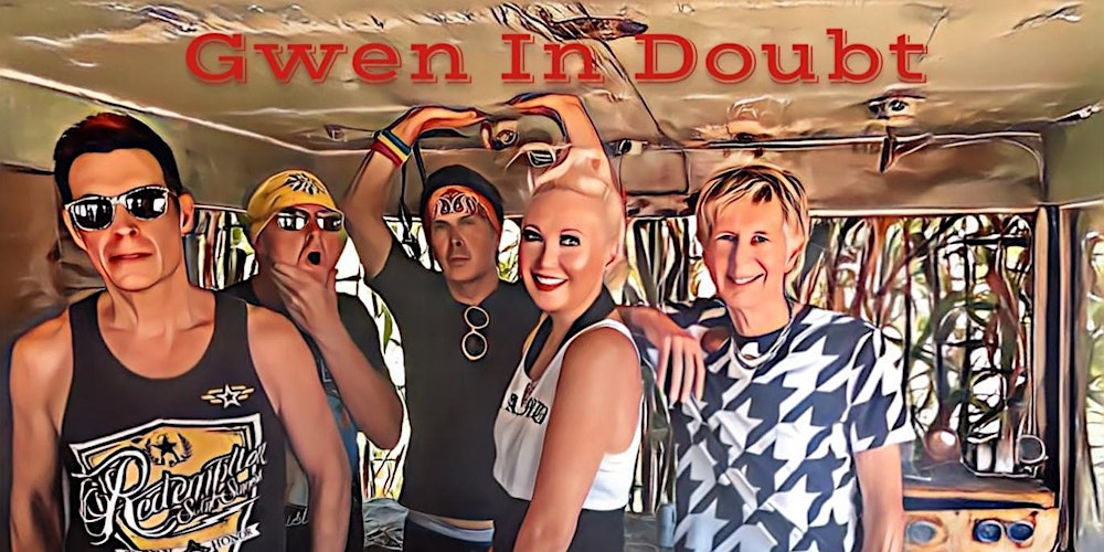 'Gwen in Doubt' lighting up the stage at Crawdads on the Lake, promising an unforgettable tribute to Gwen Stefani and No Doubt.